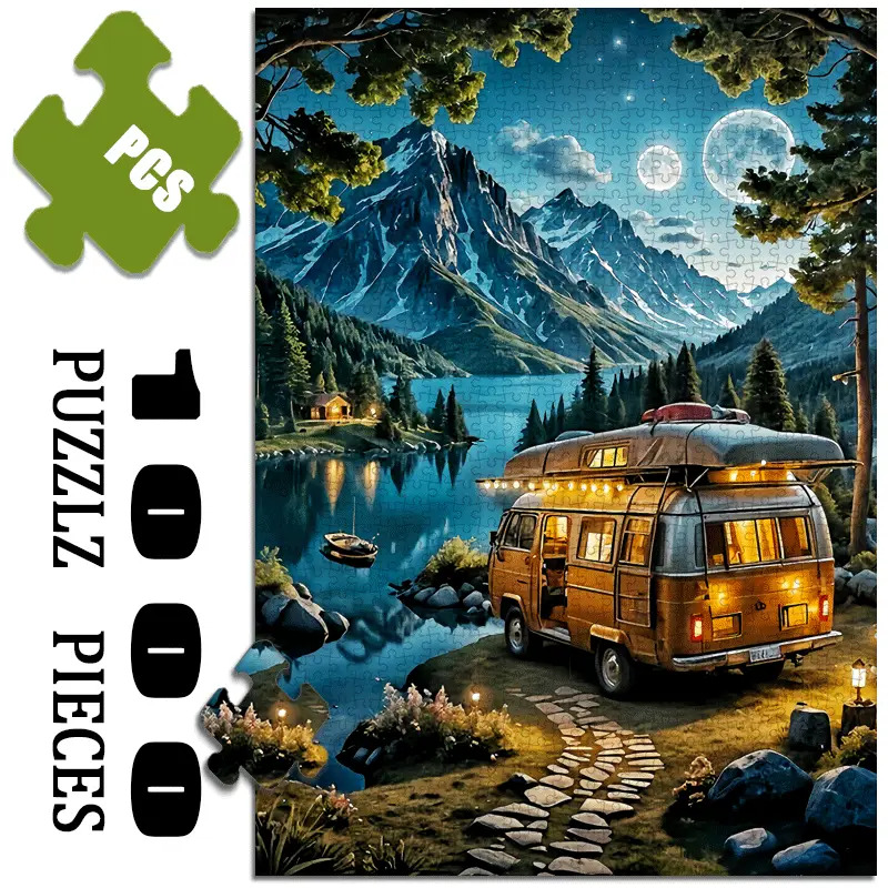 Jigsaw Puzzle Adult - 1000피스 대형 직소 퍼즐 - 빈티지