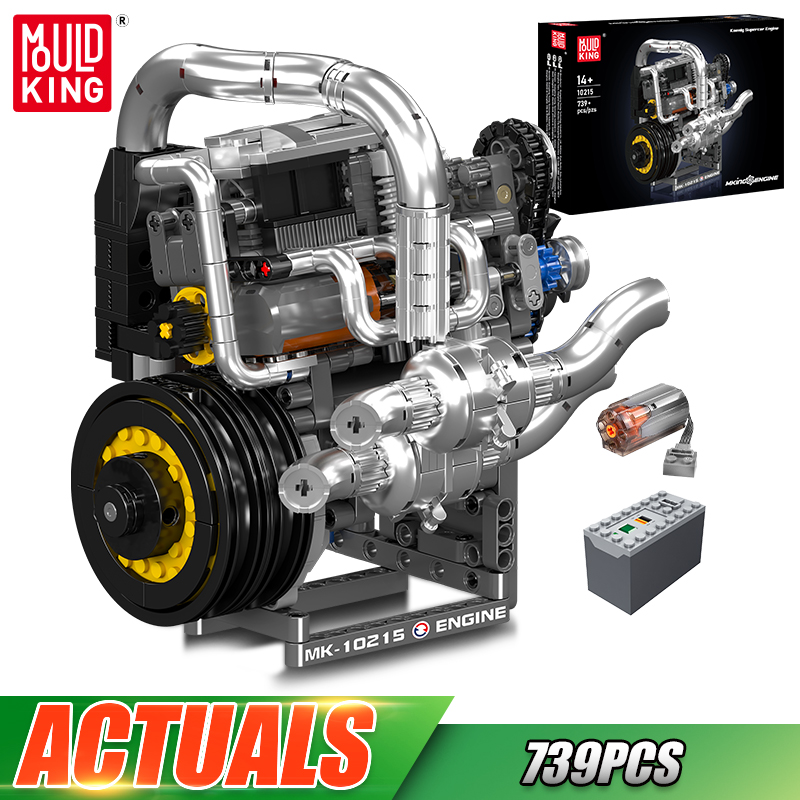 Lego Set Technic - 몰드 킹 10215 슈퍼카 엔진 빌딩