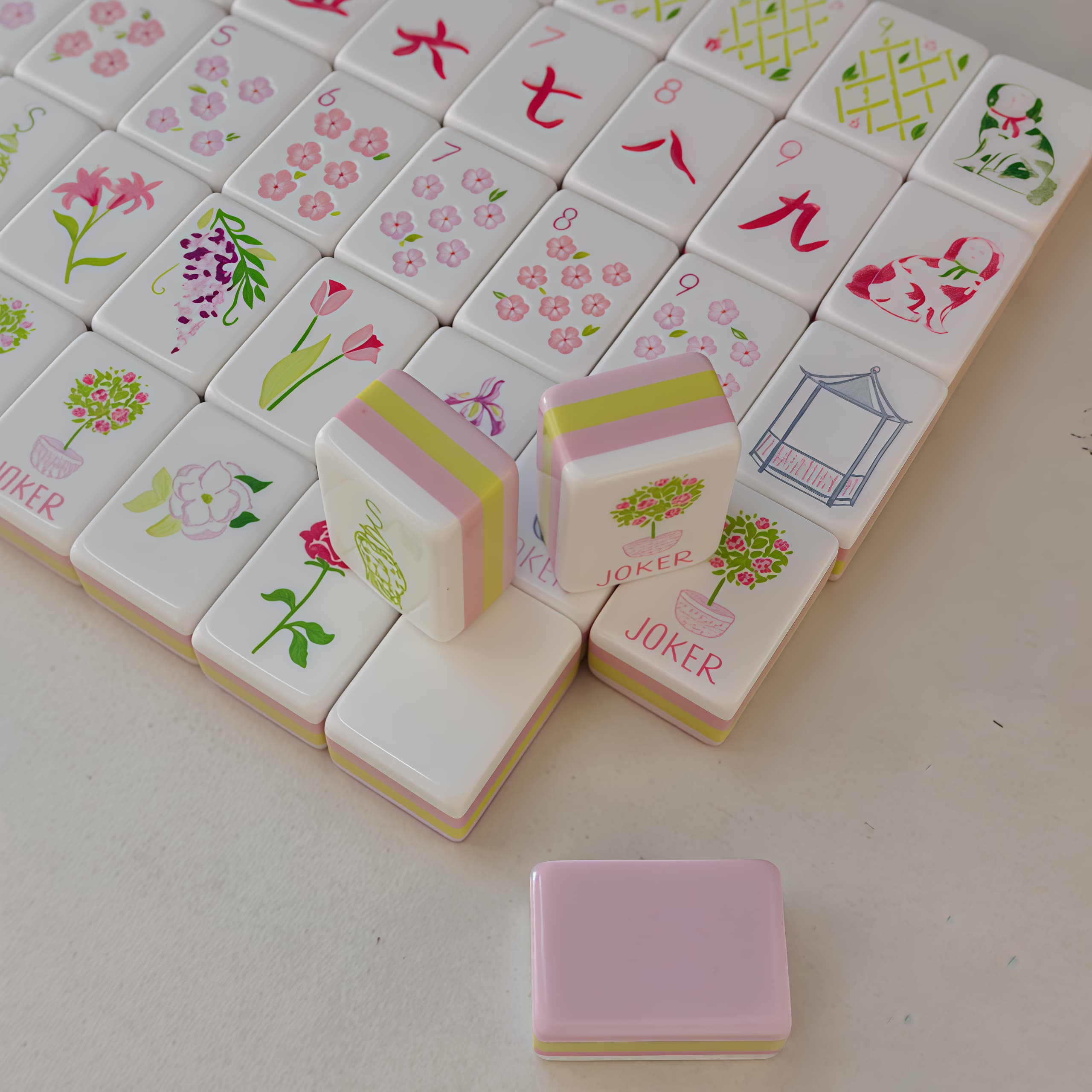 인기 있는 4단 아크릴 아메리칸 마작 세트 160개 타 - Board Game Mahjong 리뷰 및 가격