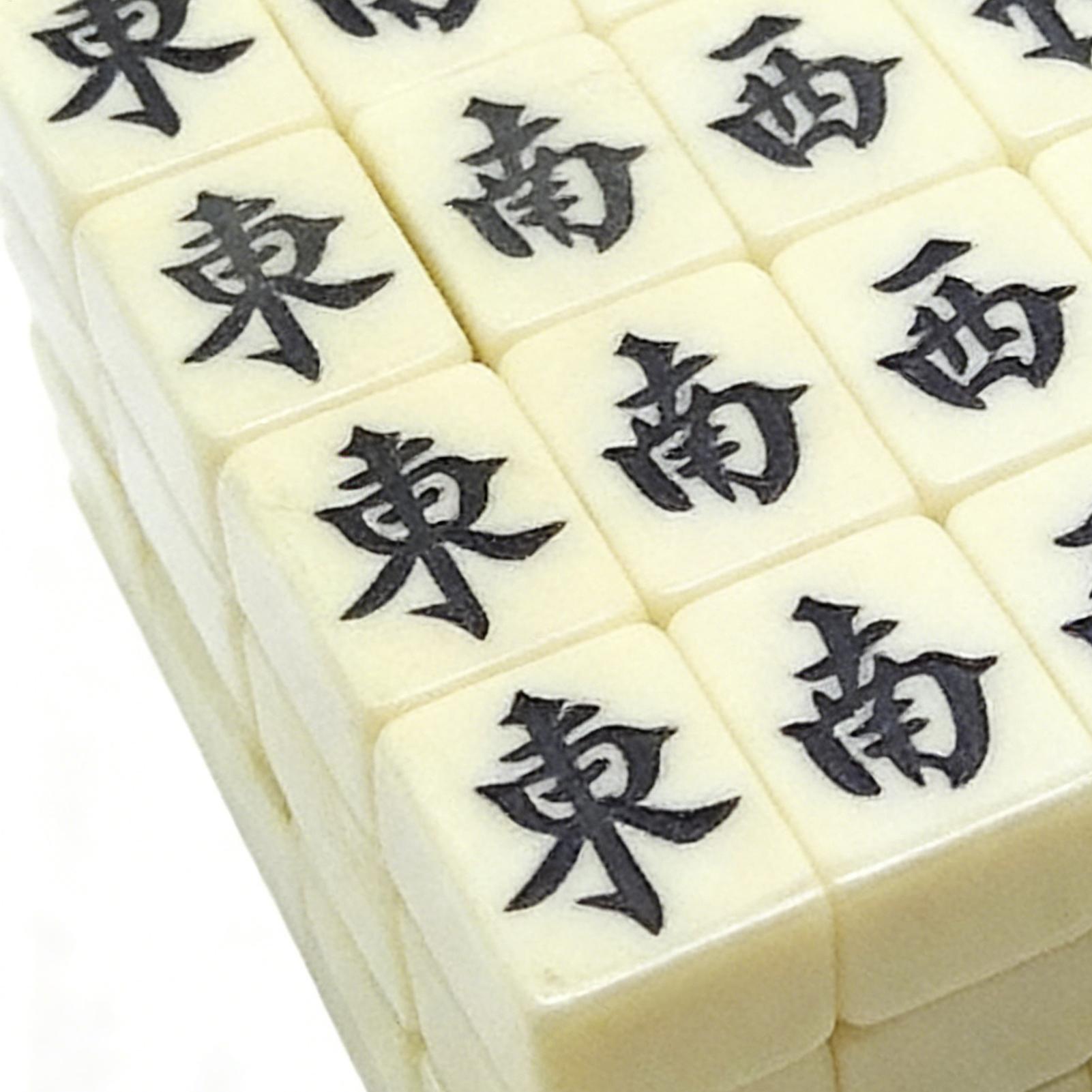 중국 마작 게임 세트 144개의 흰색 새겨진 미니 타일 - Board Game Mahjong 리뷰 및 가격