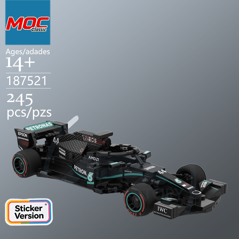 특별 맞춤형 MOC 8-스터드 챔피언 레이싱카 W11  - Lego Set Technic 리뷰 및 가격