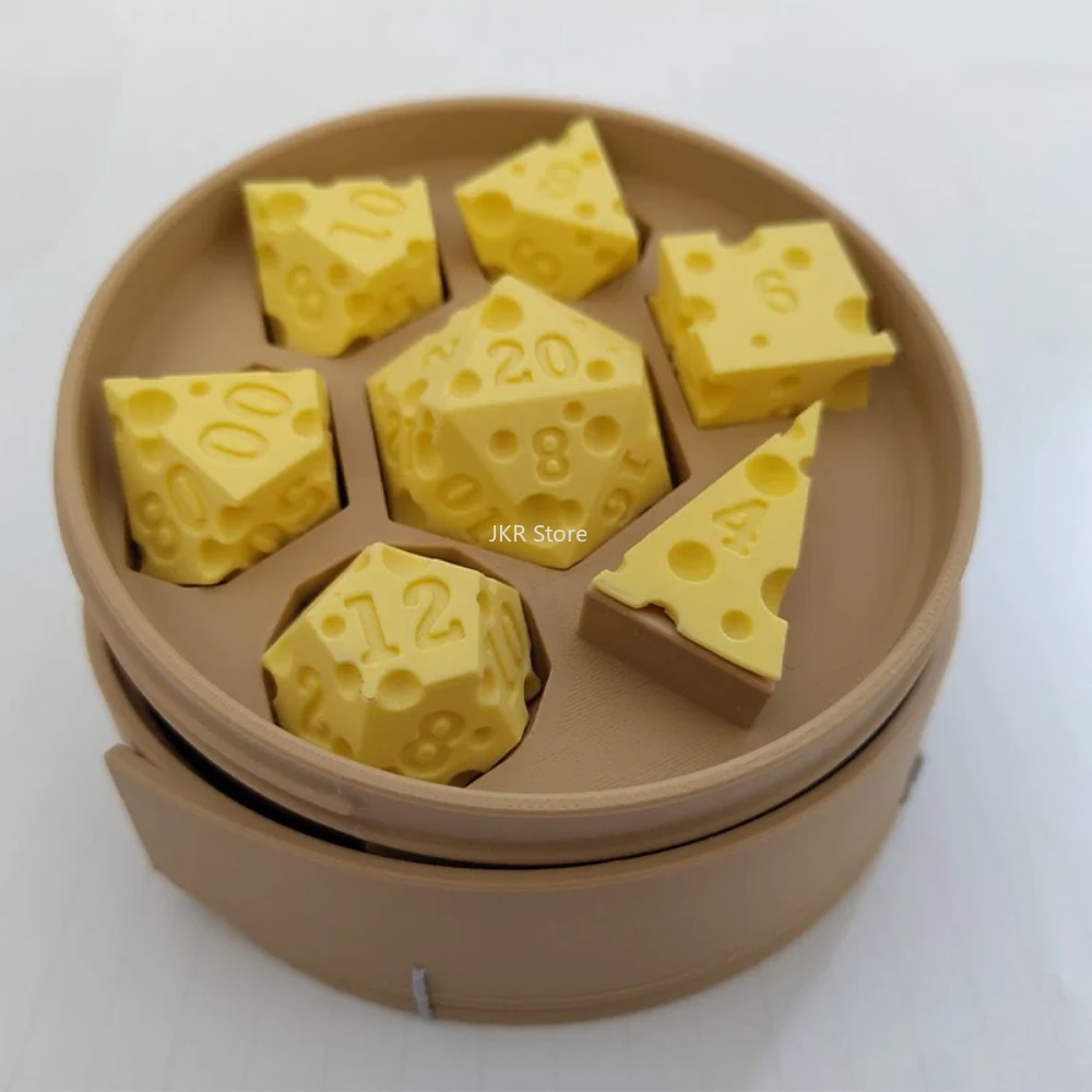 3D 프린팅 치즈 모양 주사위 세트 (D4, D20 포 - Board Game Print 리뷰 및 가격