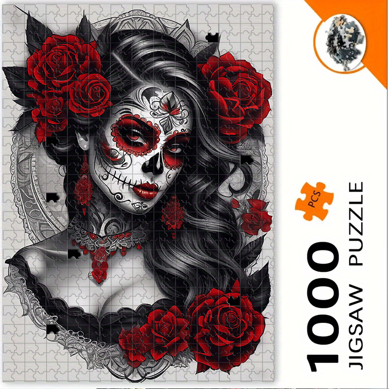500/1000피스 고딕 멕시코 설탕 해골 & 라 칼라 - Jigsaw Puzzle Adult 리뷰 및 가격