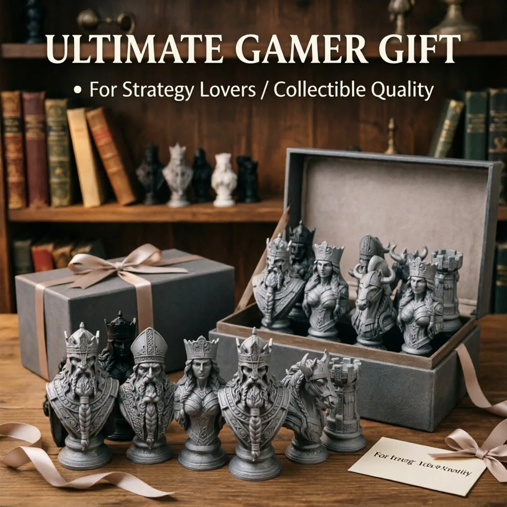 10cm 3D 프린팅 체스 말 세트, 북유럽 신화 왕, - Board Game Print 리뷰 및 가격