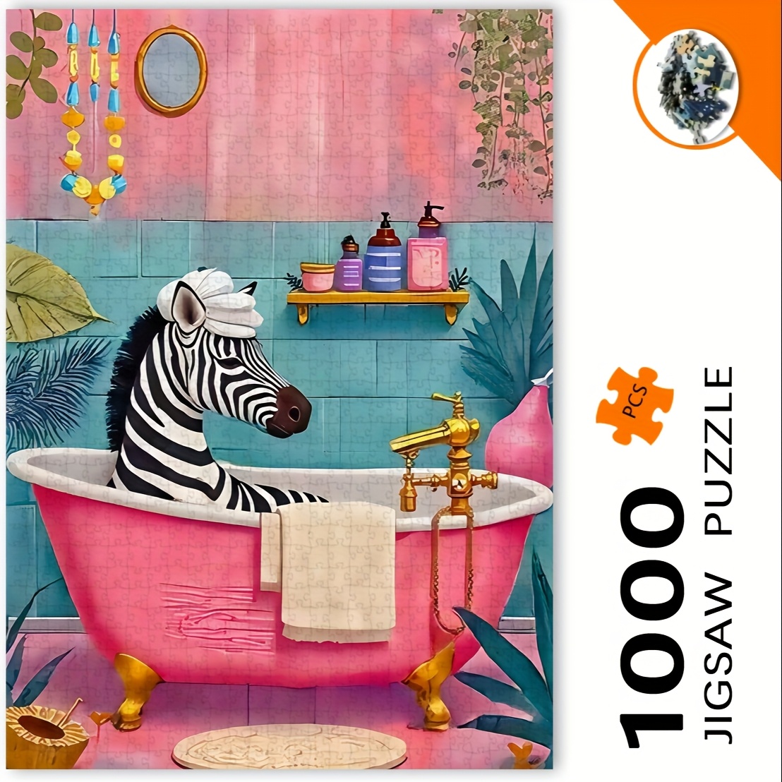 1000피스 버블 목욕 속의 얼룩말 직소 퍼즐 (성인용 - Jigsaw Puzzle Adult 리뷰 및 가격