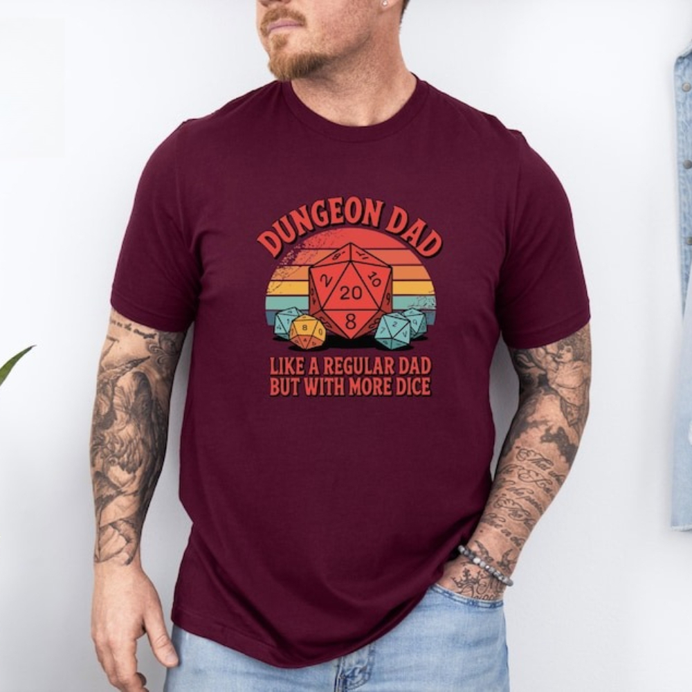 던전 아빠 셔츠 재미있는 던전 앤 드래곤 티셔츠 주사위 - Board Game Dungeons And Dragons 리뷰 및 가격