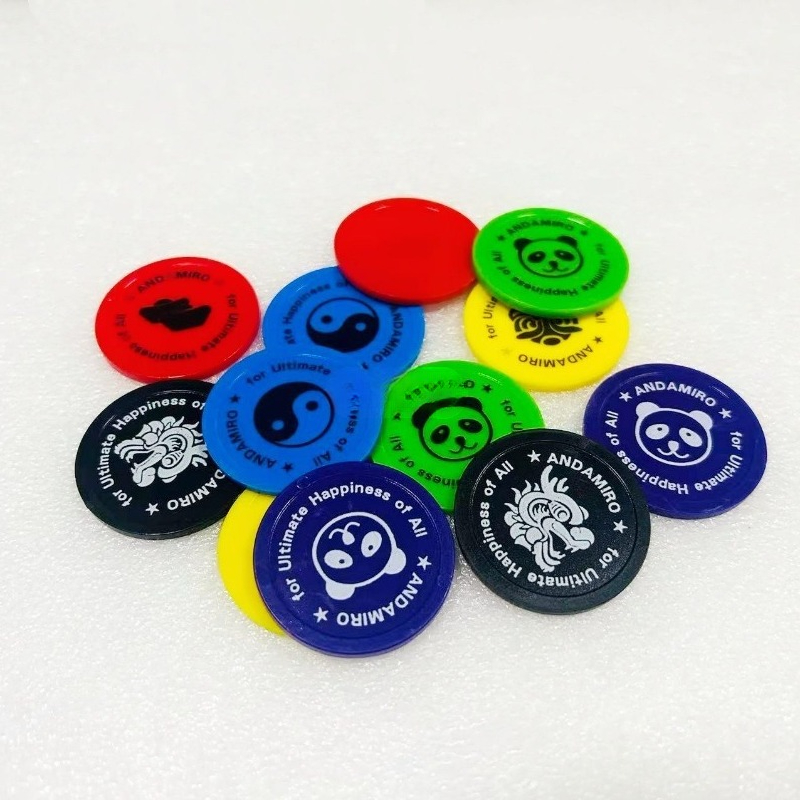 500개 맞춤형 플라스틱 토큰 코인, 아케이드 푸셔 머 - Board Game Viral 리뷰 및 가격